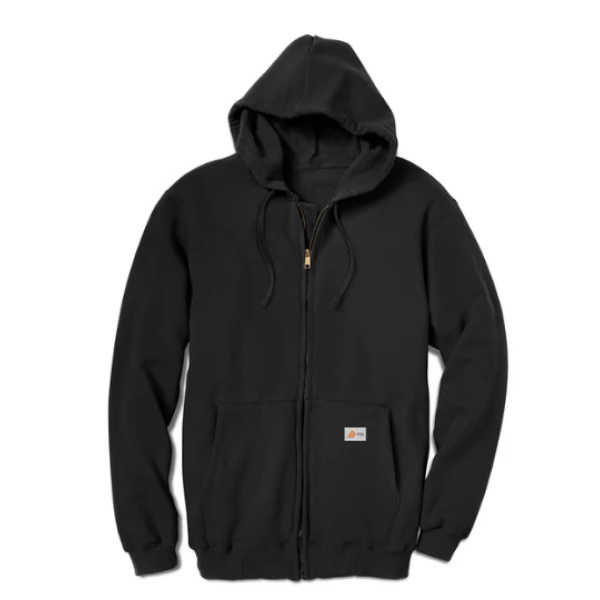 FR GRAPHIC ZIP HOODIE - BLACK W/ RASCO EAGLE