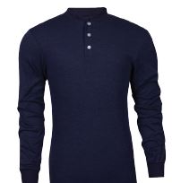 NSA Carbon Comfort Long Sleeve Henley