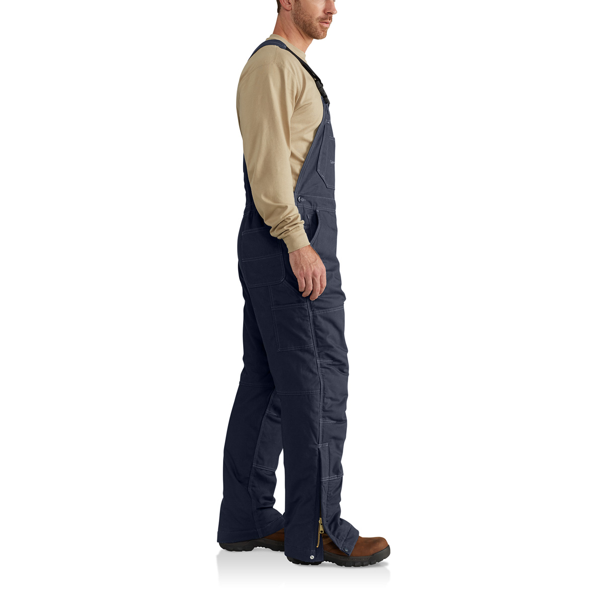 Carhartt Men's Flame Resistant Quick Duck Lined Bib Overall - 36x30 - Dark Navy