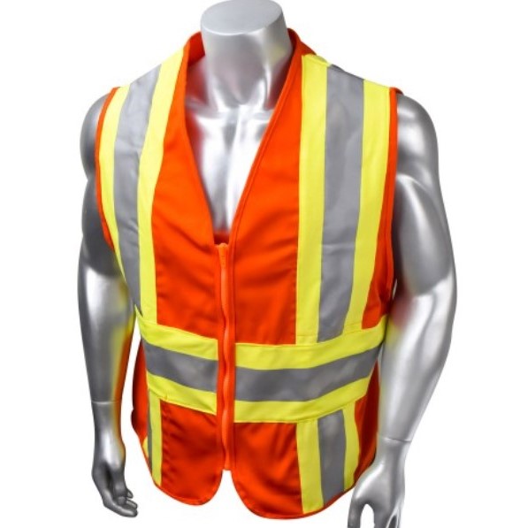 FR Volcore Hi-Vis Orange Zipper Vest
