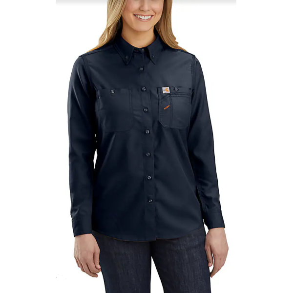 Carhartt Women's FR Force Relaxed Fit Lightweight Button Front Shirt TW138